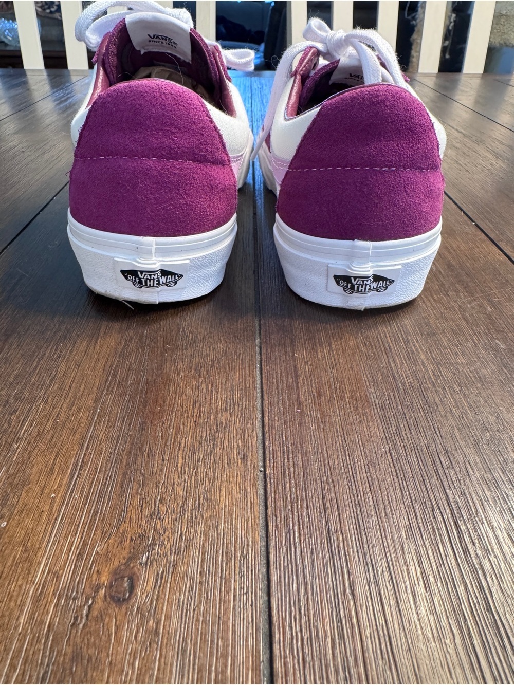 Vans Sk8-Low Dark Purple White Suede Sneakers Men 7 Women’s 8.5 Y2K Streetwear - Picture 9 of 11